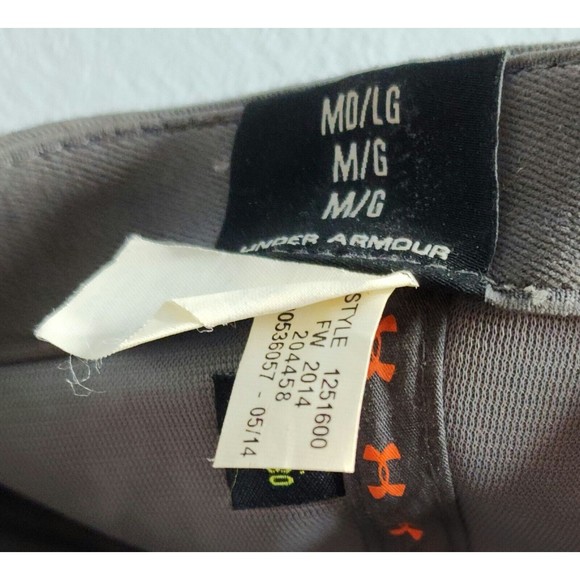 Under Armour Hat Adult Size Gray Black Bill Adjustable Hat Cap - Picture 6 of 6